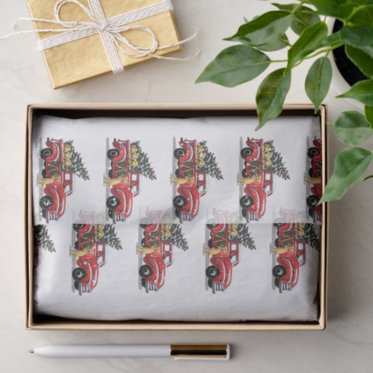 kerstdonghonden op witte sneeuw tissuepapier (Geschenk)