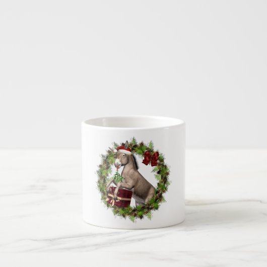 KerstDonkey Espresso Cups Kop (Voorkant)
