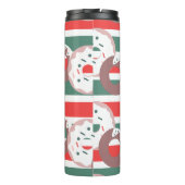 kerstdonuts prinkles Bevestigde monogram Thermosbeker (Achterkant)