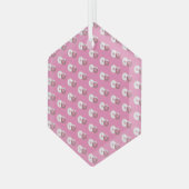 kerstdonuts Sprinkles Bakery Pink Glas Ornament (Voorkant links)