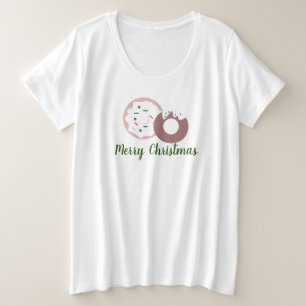 kerstdonuts Stippen met diepgevroren sprinkhaan Grote Maat T-shirt
