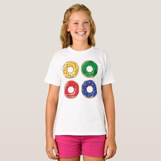 kerstdonuts T-Shirt (Voorkant volledig)