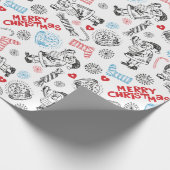 kerstdoodjes cadeaupapier (Hoek)