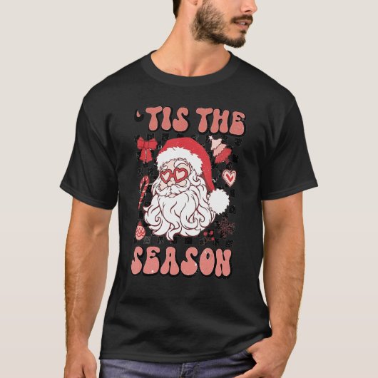 Kerstdoodles: Seizoensrede Sa T-shirt (Voorkant)