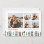 kerstdorp | 5 Foto-collage Feestdagenkaart (Voorkant)