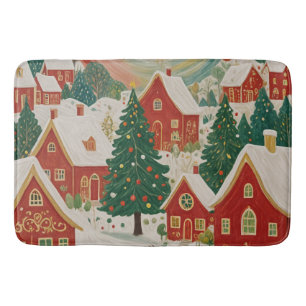 kerstdorp badmat