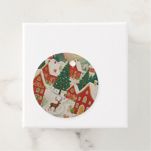 kerstdorp bedankjes labels (In situ)