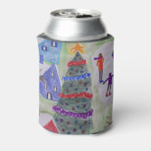 kerstdorp blikjeskoeler (Blikje Achterkant)