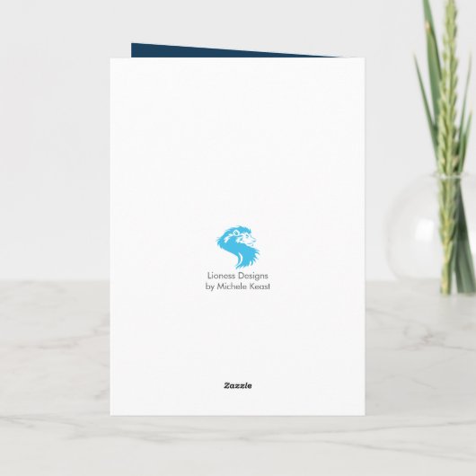 kerstdorp feestdagen kaart (Achterkant)