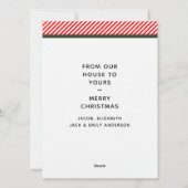 kerstdorp feestdagenkaart (Achterkant)