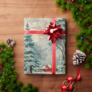  Kerstdorp II Cadeaupapier