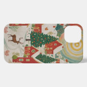 kerstdorp iPhone hoesje (Achterkant horizontaal)