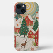 kerstdorp iPhone hoesje (Achterkant)
