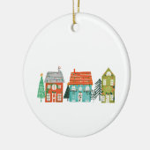 kerstdorp keramisch ornament (Links)