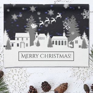 Kerstdorp Kitchen Towel Theedoek