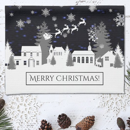 Kerstdorp Kitchen Towel Theedoek