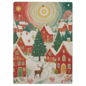 kerstdorp klembord (Achterkant)