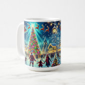 kerstdorp koffiemok (Voorkant links)
