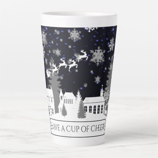 Kerstdorp Latte Mok (Voorkant)