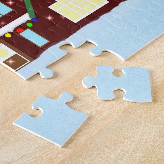 kerstdorp legpuzzel (Zijkant)