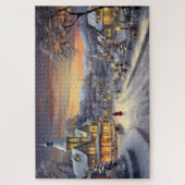 kerstdorp legpuzzel (Verticaal)