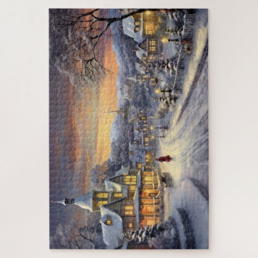 kerstdorp legpuzzel (Verticaal)