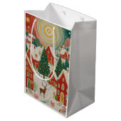 kerstdorp medium cadeauzakje (Achterkant Gekanteld)