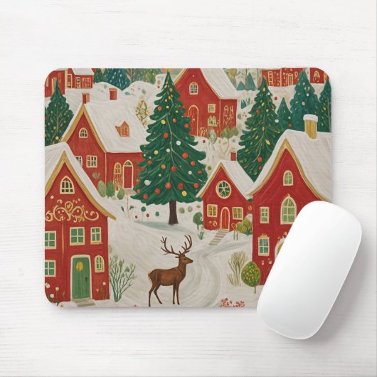kerstdorp muismat (Met muis)