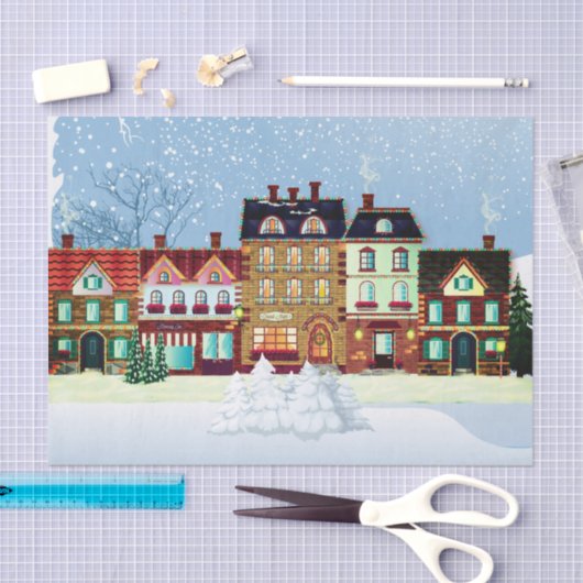 Kerstdorp — Ontwerpen Tissuepapier (Craft)