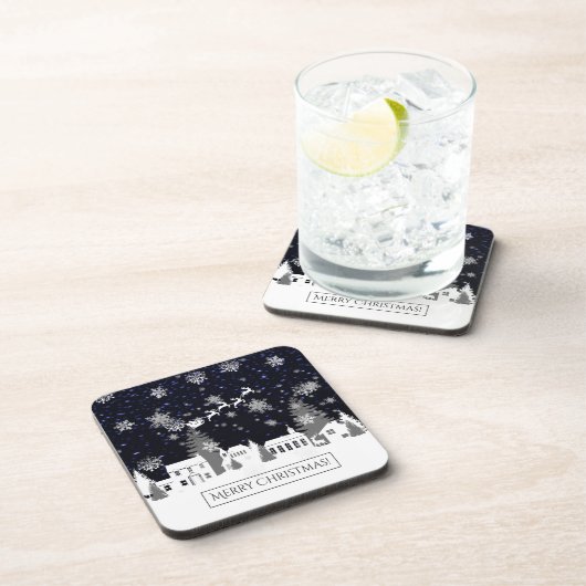 kerstdorp Plastic Onderzetter (Rechterzijde)