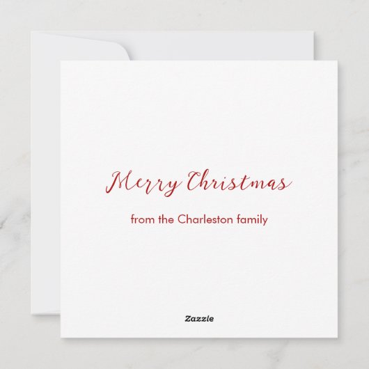 Kerstdorp Rood en wit Feestdagenkaart (Achterkant)