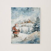 Kerstdorp Santa Kerstvakantie Legpuzzel (Verticaal)