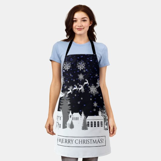 Kerstdorp Schort (Gedragen)