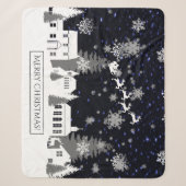 Kerstdorp Sherpa Blanket Deken (Voorkant)