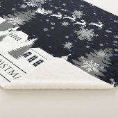 Kerstdorp Sherpa Blanket Deken (3/4)