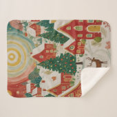 kerstdorp sherpa deken (Voorkant (horizontaal))