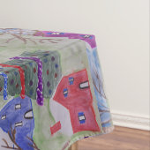 kerstdorp tafelkleed (Voorbeeld)