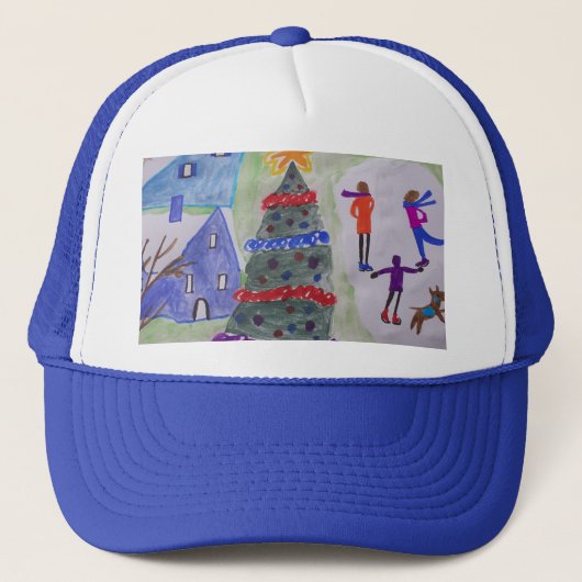 kerstdorp trucker pet (Voorkant)