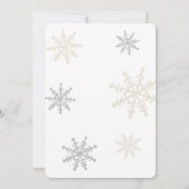 Kerstdorp Winter Baby shower Kaart (Achterkant)