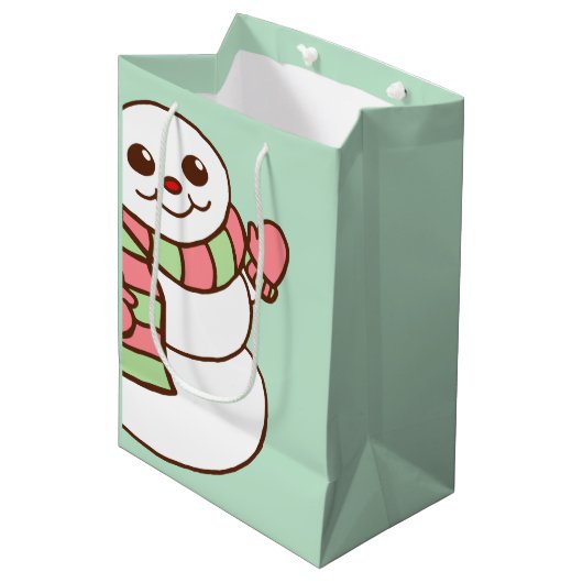 Kerstdorpman cadeautas (Voorkant Gekanteld)