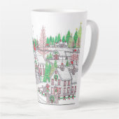 Kerstdorpsfeestdag latte Mok (Rechterhoek)