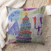 Kerstdorpslang Kussen (Deken)