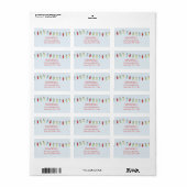 Kerstdraad Bewerkbaar Etiket (Full Sheet)