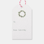 Kerstdraad Monogram Kerstmis  Cadeaulabel (Achterkant)