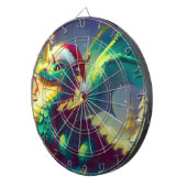 Kerstdraak (3) dartbord (Voorkant Rechts)