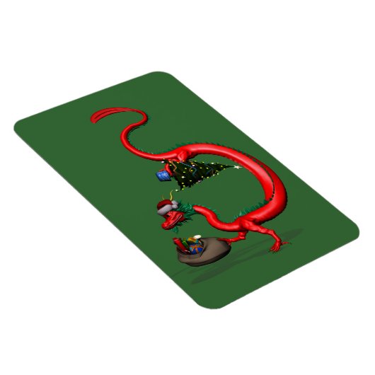 Kerstdraak Magneet (Rechterzijde)
