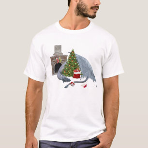 Kerstdraak Mythische vakantie T-shirt