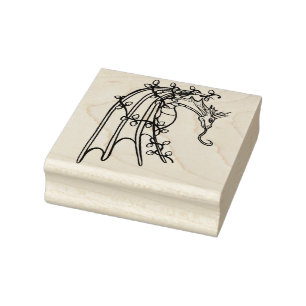Kerstdraak Rubberstempel