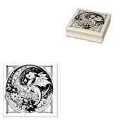 Kerstdraak Rubberstempel (Gestempeld)