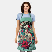 Kerstdraak Schort (Gedragen)